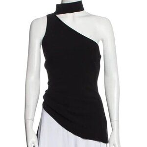 Cinq À Sept Leah Black Asymmetric Top